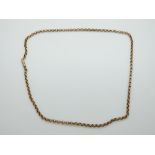 A 9ct gold chain/ necklace, 5.