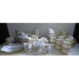 Royal Doulton teaware in Heather and English Renaissance patterns,
