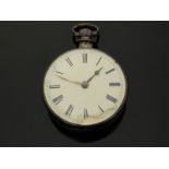 John Rees, Mydyrvilyn, hallmarked silver pair cased pocket watch with fusee and verge escapment,