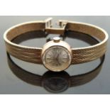 Omega 9ct gold ladies wristwatch ref.