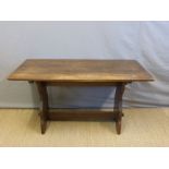 An oak refectory table,