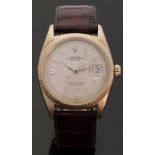 Rolex Oyster Perpetual Datejust 18ct gold gentleman's automatic wristwatch ref.