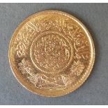 A Middle Eastern gold coin, 8.