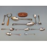 A quantity of Georgian hallmarked silver cutlery including a pair of tablespoons, London 1823,