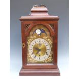 Philip Lee, Washpool, home-built three train shelf/bracket style clock in mahogany case.