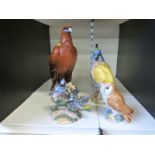 Beswick Cockatoo, Golden Eagle whisky decanter,