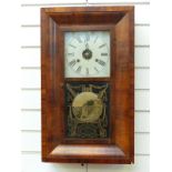 Seth Thomas late 19thC American wall clock in ogee case,
