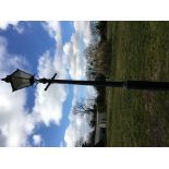 A cast iron Victorian/Victorian style street lamp converted to electricity with T Spittle,