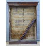 A rosewood bookcase with adjustable shelves,
