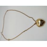 A 9ct gold chain and 9ct gold locket,