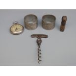 A brass vesta in the form of Gladstone, Railway Regulator pocket watch,