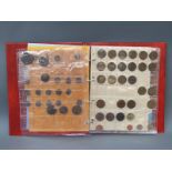 An amateur UK coin collection including George III cartwheels, Queen Victoria 1844 etc, copper,