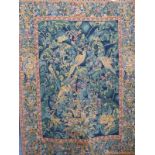 A Belgian wall hanging tapestry depicting Birds of Paradise 163x122cm