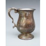 An Edward VIII hallmarked silver christening tankard, Birmingham 1908 maker William Aitken,