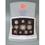 Royal Mint Millennium cased brilliant uncirculated UK coin collection in deluxe case