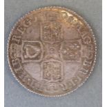 Queen Anne 1708 shilling, third bust, plain angles reverse, VF-EF,