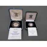 A 1995 Royal Mint UK silver proof Piedfort 50 pence coin commemorating D-Day landing,