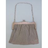 A white metal or similar mesh bag, no visible marks,