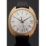 Jaeger-LeCoultre Master-Quartz gentleman's wristwatch with date aperture two-tone hands and baton