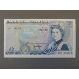 Bank of England £5 note AO1380779, Page,