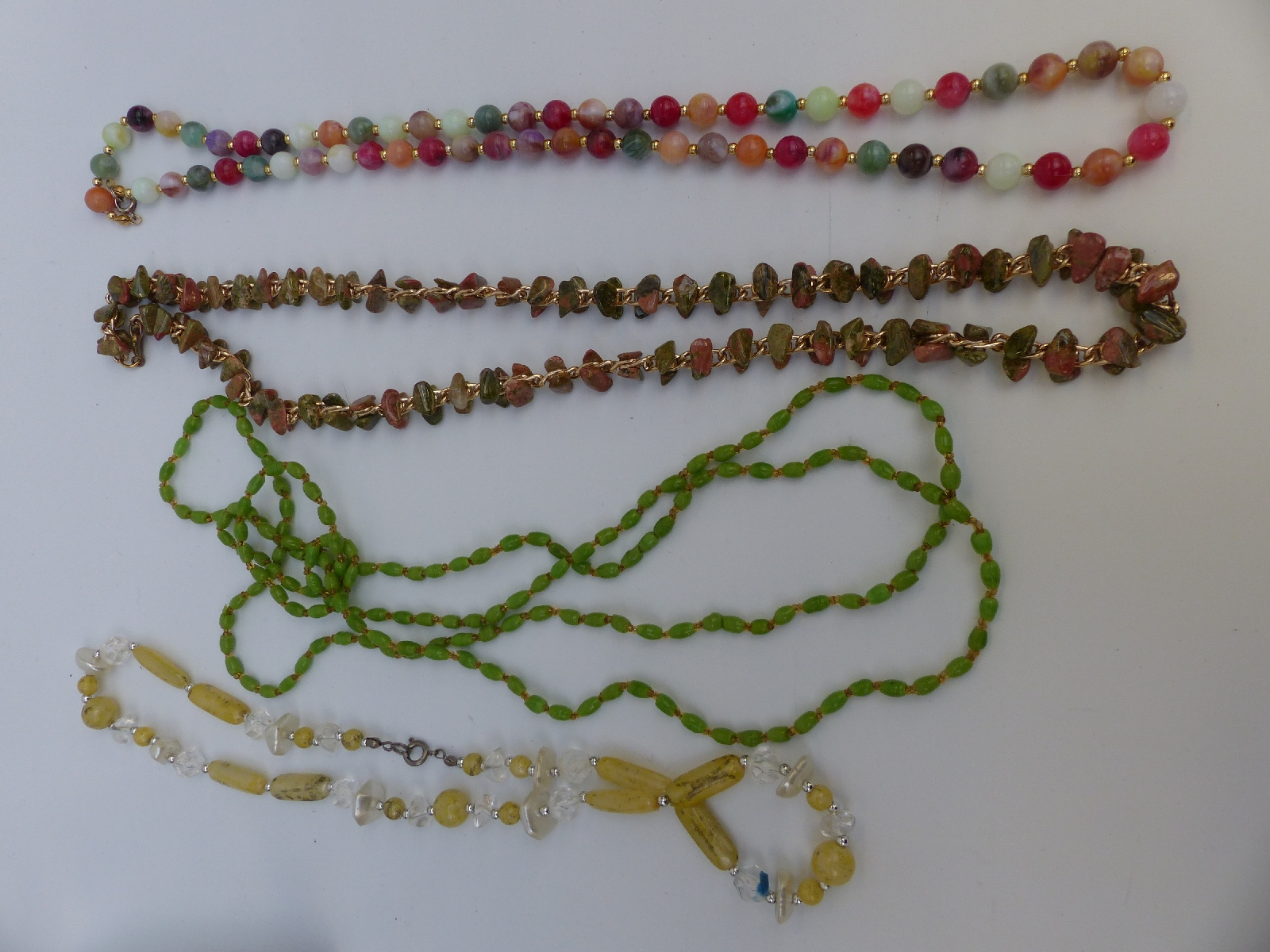 A collection of costume jewellery to include beads, brooches, Weiss bracelet, - Image 7 of 25