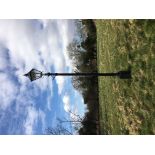 A cast iron Victorian/Victorian style street lamp converted to electricity with Bristol Foundry to