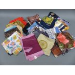 A very large collection of scarves including designer makes,