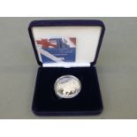 A cased silver proof crown for the 100th anniversary of the Entente Cordiale, certificate no 02729,