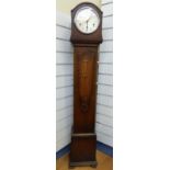 Wurttemberg, c1930, granddaughter clock in oak case,