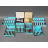 Six boxed sets of retro cutlery,