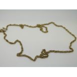 A 9ct gold chain/ necklace, 10.