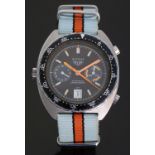 Heuer Autavia 'Orange Boy' gentleman's automatic chronograph wristwatch ref.