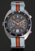 Heuer Autavia 'Orange Boy' gentleman's automatic chronograph wristwatch ref.