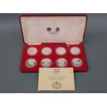 Spink and Son Ltd 1977 Silver Jubilee crown set, proof issue in sterling silver,