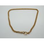 An 18ct gold Albert chain, 41.