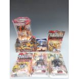 Six signed Transformer Toys and a signed DVD,