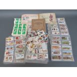 A collection of cigarette cards, some in albums some loose includes tennis, gardening,