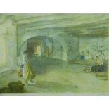 William Russell Flint signed print 'Festal Preparations Manosque',