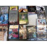 A collection of signed DVDs to include Blues Brothers signed by Carrie Fisher, Gladiator,