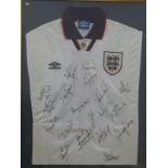 1996 signed England football shirt