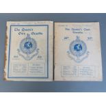 Two issues of The Queen's Own Gazette, August 1931 and November 1937,