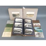 An Edwardian postcard album, mainly of European topographical interest, Loire chateaux,