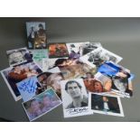 James Bond related autographs / signed photographs including Daniel Craig,