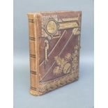 A Victorian musical leather-bound Carte Visite album including many portraits