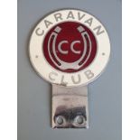 An enamelled Caravan Club car badge