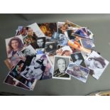 Signed photographs / autographs of actors to include Judi Dench, Jeremy Irons, Ewan McGregor,