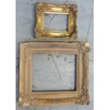 Two ornate gilt picture frames,