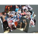 Cult TV related signed photographs / autographs including Nancy Cartwright, Tom Selleck,