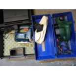 A Black & Decker planer and jigsaw