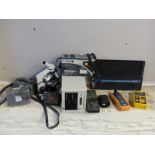 A microscope and DVD copier together with electrical testing equipment to include Megger MFT 1552,